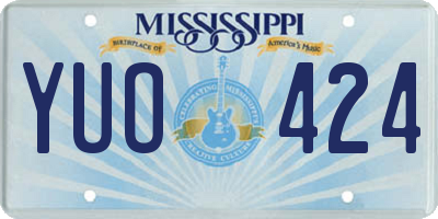 MS license plate YUO424