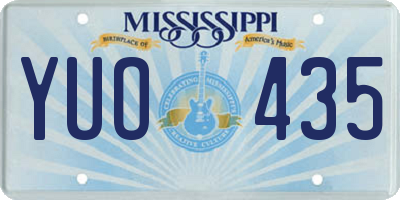 MS license plate YUO435