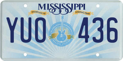 MS license plate YUO436