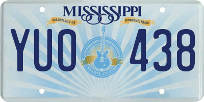 MS license plate YUO438
