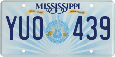 MS license plate YUO439