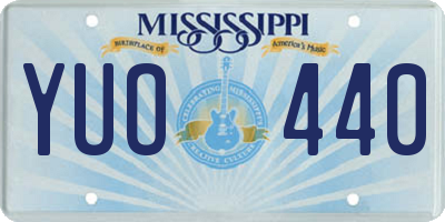 MS license plate YUO440