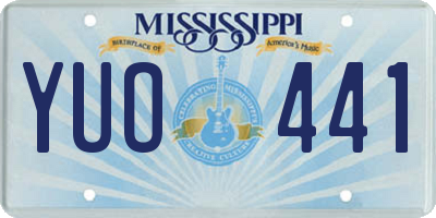 MS license plate YUO441