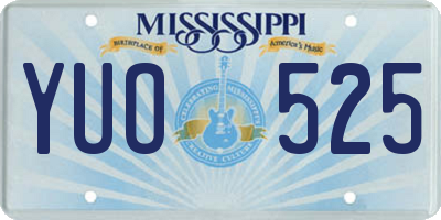 MS license plate YUO525