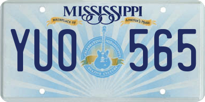 MS license plate YUO565