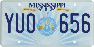 MS license plate YUO656