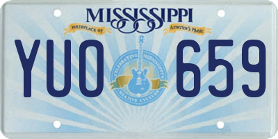 MS license plate YUO659