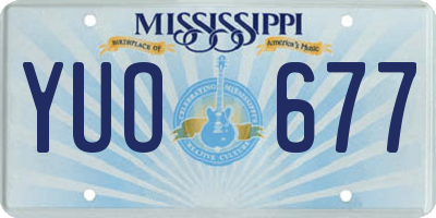 MS license plate YUO677