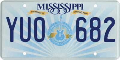 MS license plate YUO682