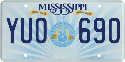 MS license plate YUO690