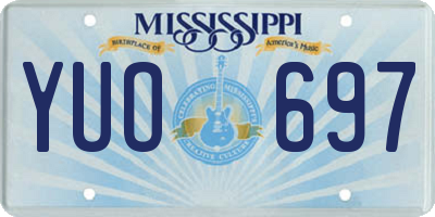MS license plate YUO697