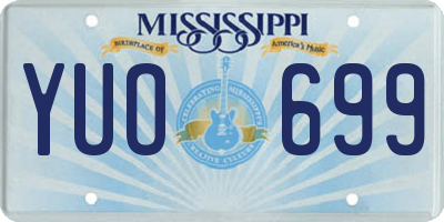 MS license plate YUO699