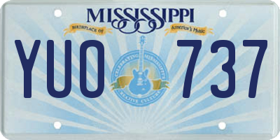 MS license plate YUO737