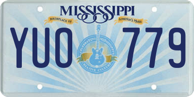 MS license plate YUO779