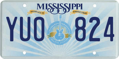 MS license plate YUO824