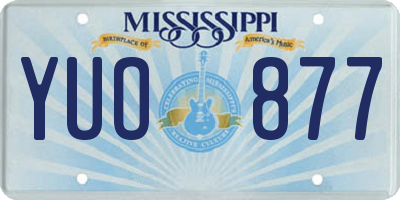 MS license plate YUO877