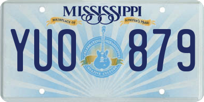 MS license plate YUO879