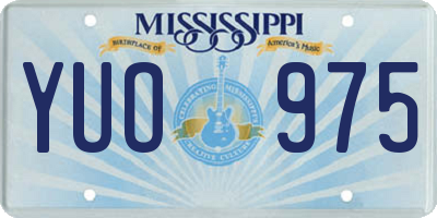 MS license plate YUO975