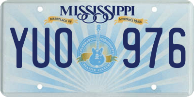 MS license plate YUO976