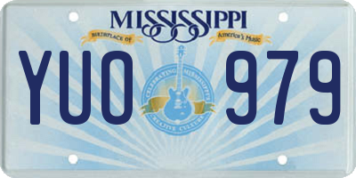 MS license plate YUO979