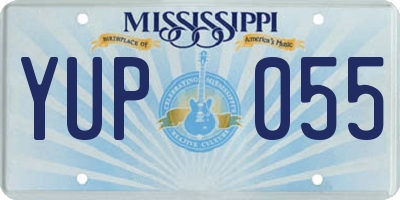 MS license plate YUP055