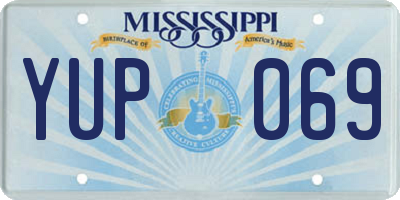 MS license plate YUP069
