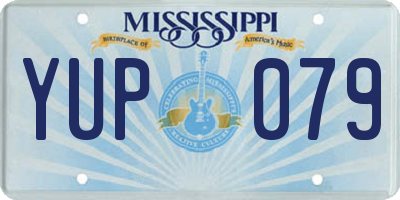MS license plate YUP079