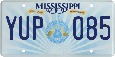 MS license plate YUP085