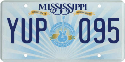 MS license plate YUP095