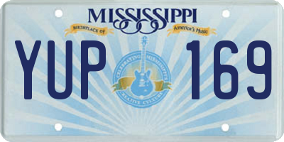MS license plate YUP169