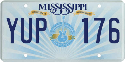 MS license plate YUP176