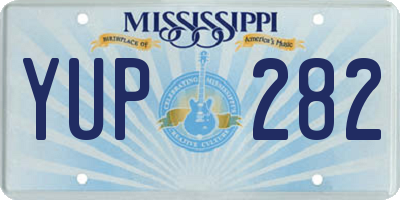MS license plate YUP282
