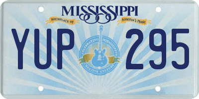 MS license plate YUP295