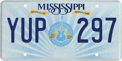 MS license plate YUP297