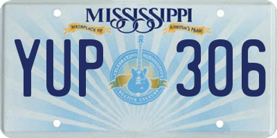 MS license plate YUP306