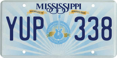 MS license plate YUP338