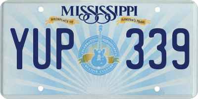 MS license plate YUP339