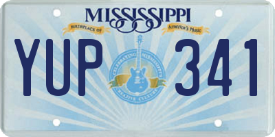 MS license plate YUP341