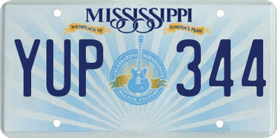 MS license plate YUP344