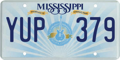 MS license plate YUP379