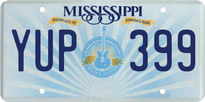 MS license plate YUP399