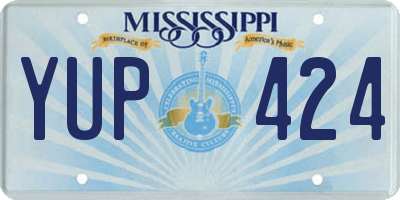 MS license plate YUP424