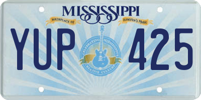 MS license plate YUP425