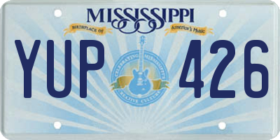 MS license plate YUP426