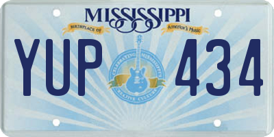 MS license plate YUP434