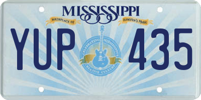 MS license plate YUP435