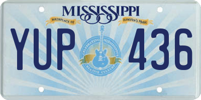 MS license plate YUP436