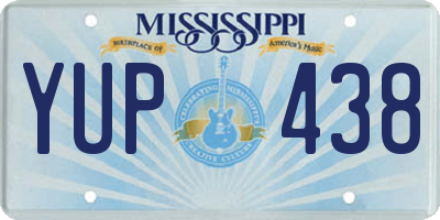 MS license plate YUP438