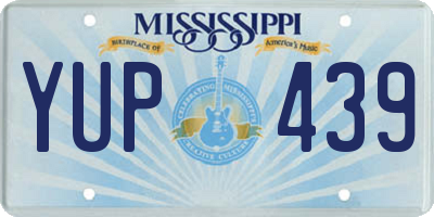 MS license plate YUP439