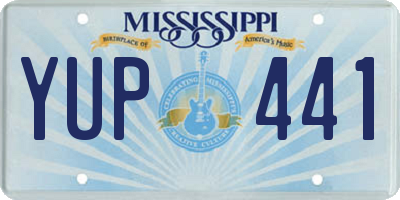 MS license plate YUP441